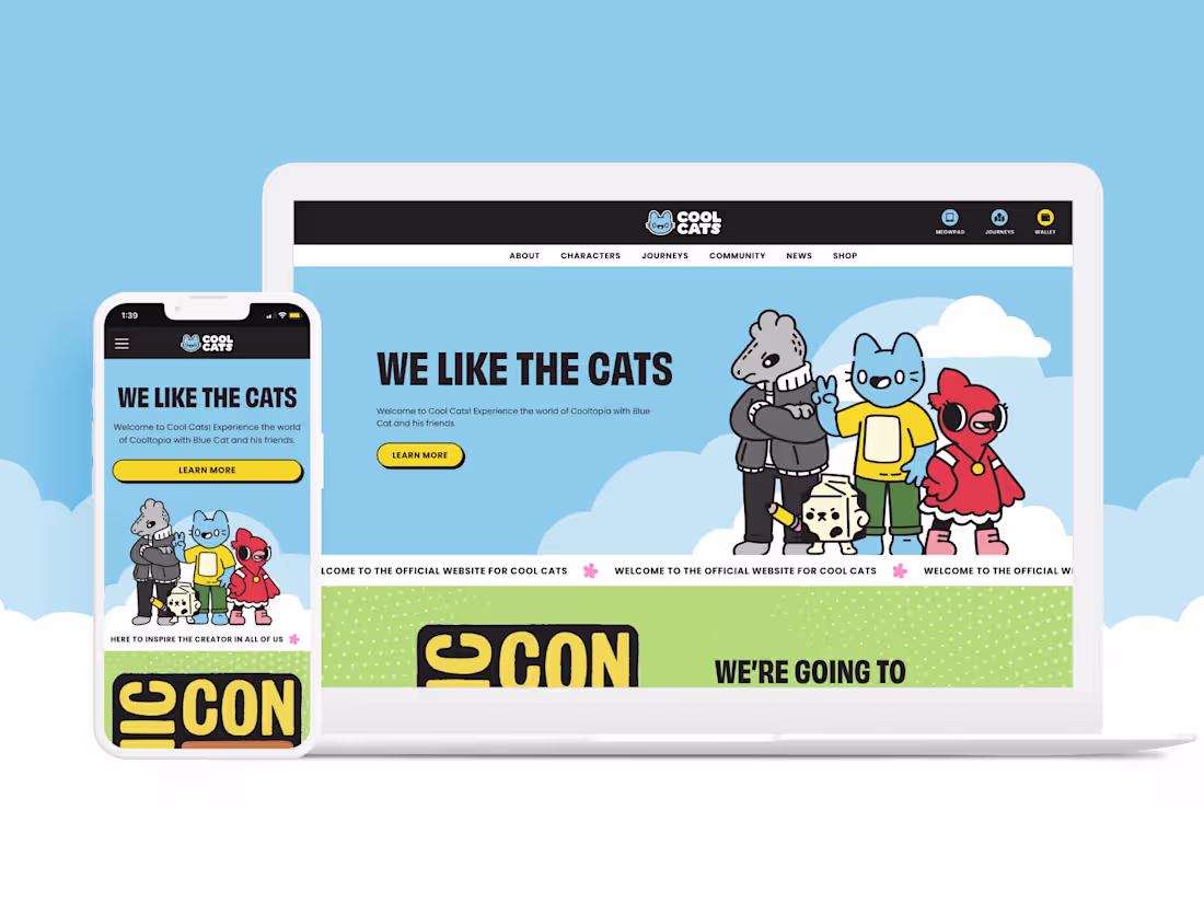 Cover image for Cool Cats Website Redesign