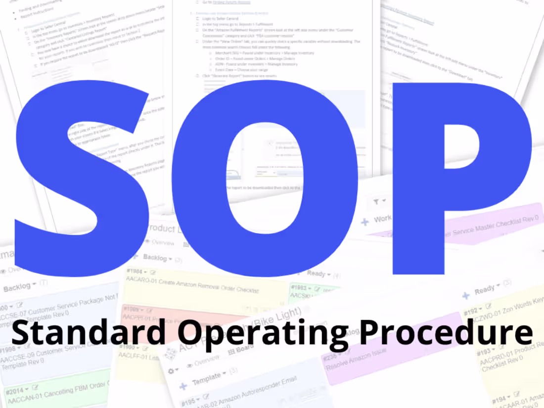 Cover image for SOP & Process Documentation