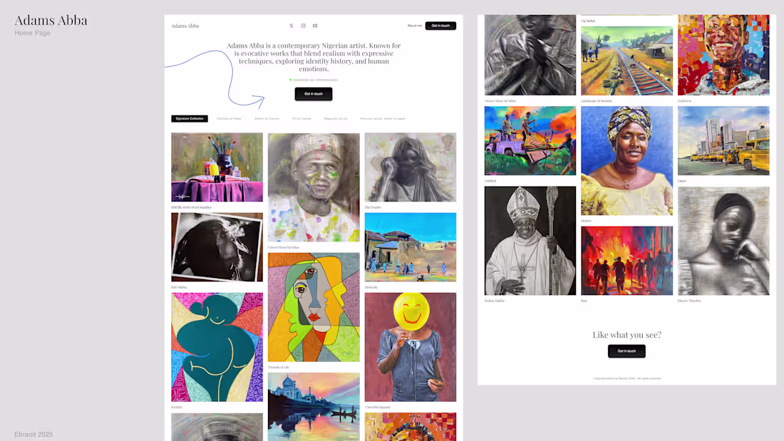 Cover image for Adams Abba Portfolio site