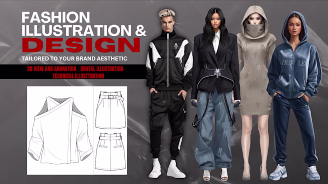 Cover image for Fashion Illustration | Streetwear & Luxury