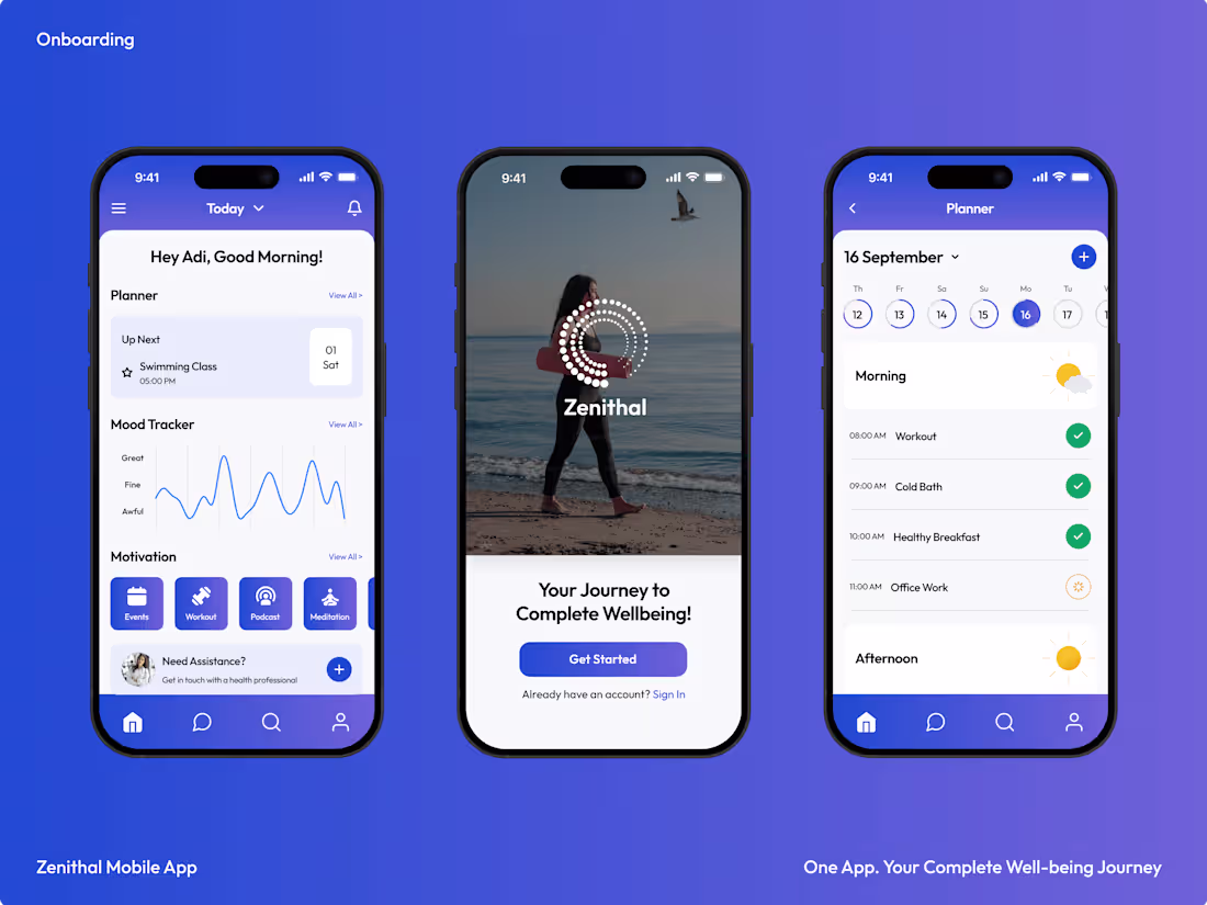 Cover image for Zenithal Mobile App | User Research and Design