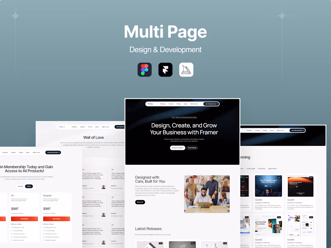 Cover image for Multi-page Website design & Framer development
