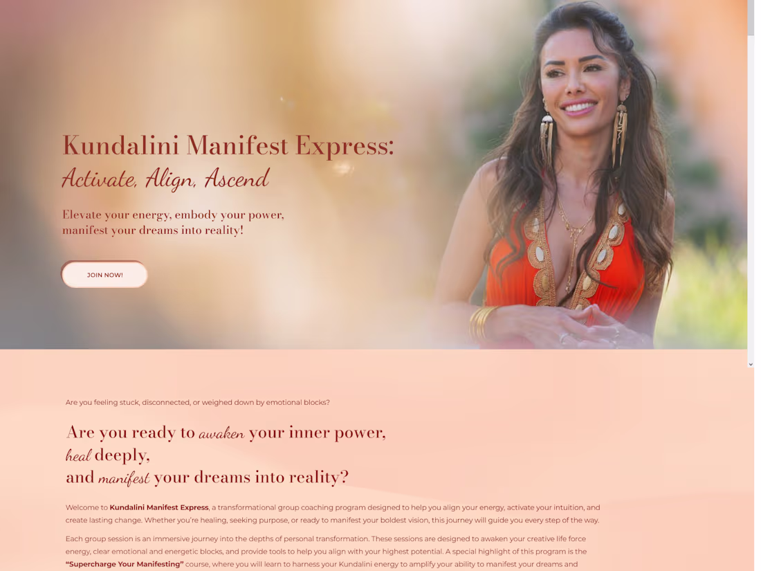 Cover image for Kundalini Expert Landing Page