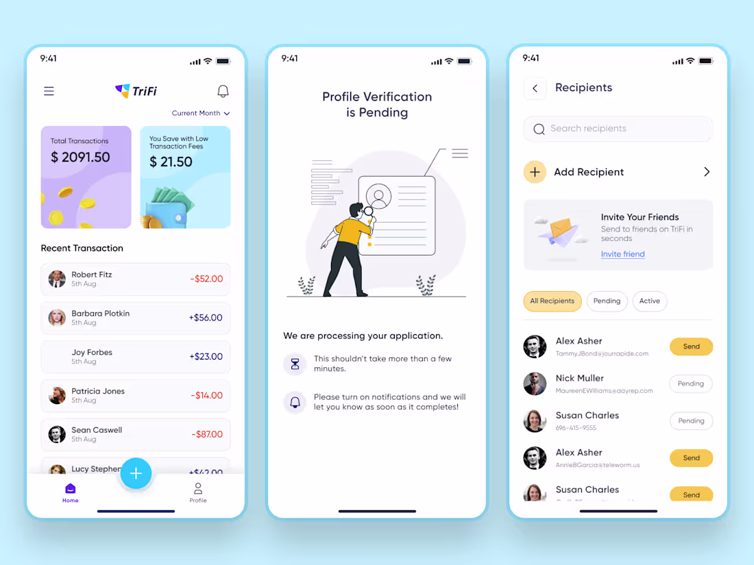 Cover image for Fintech Payment App UI/UX Design