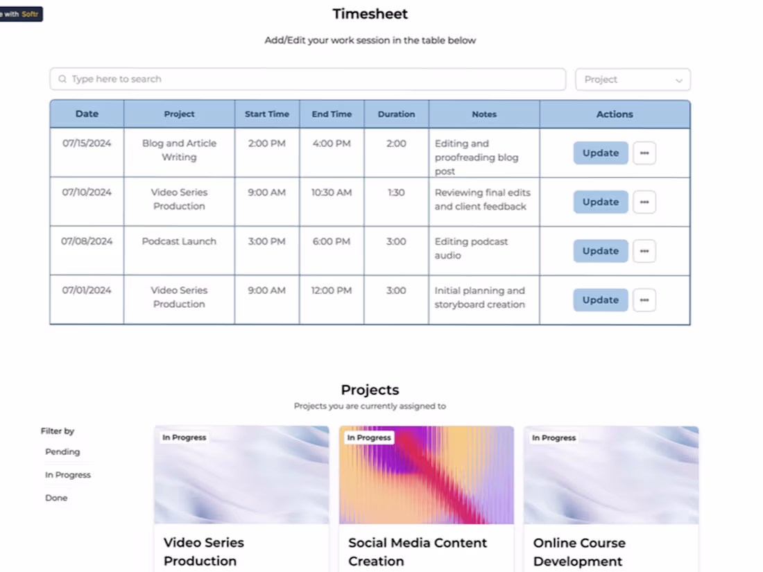 Cover image for Internal Softr App with Automations 