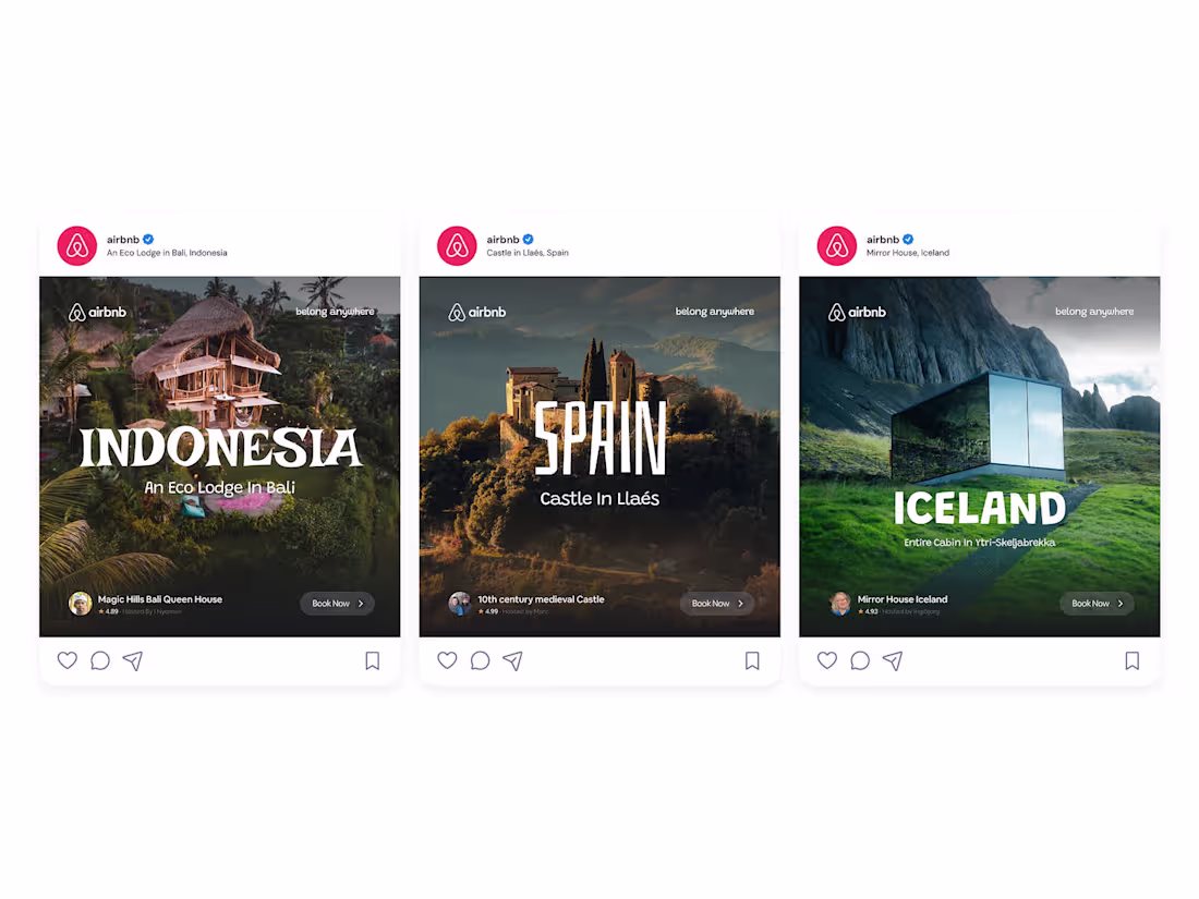 Cover image for Airbnb – Scroll-Stopping Ad Designs