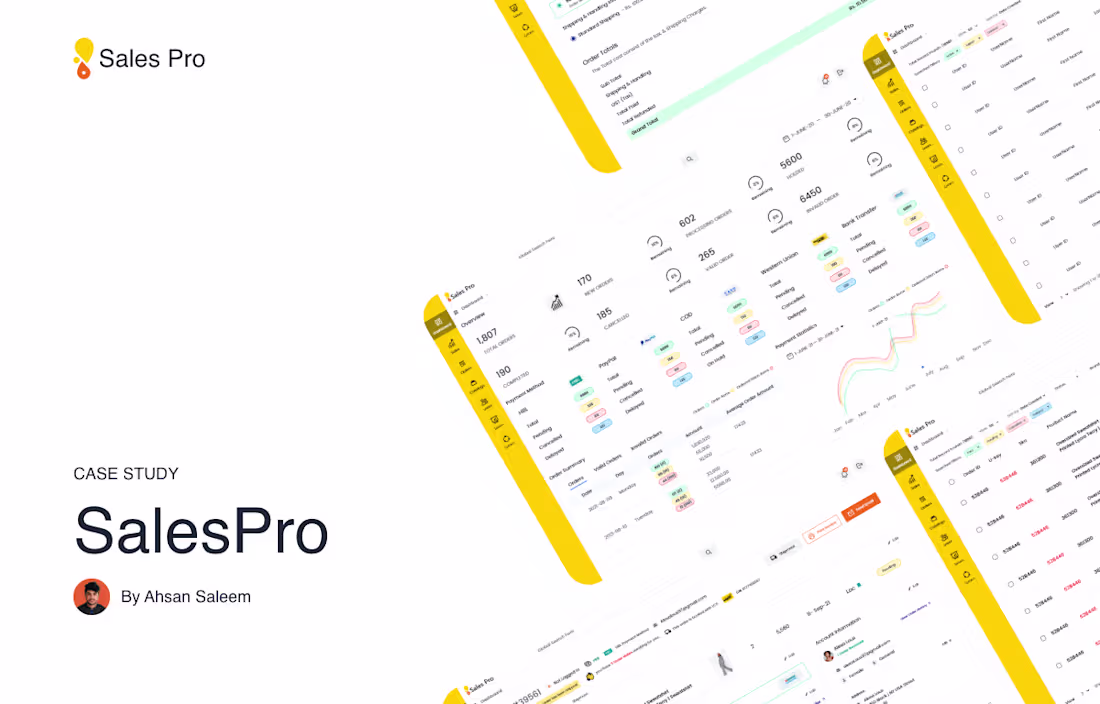Cover image for SalesPro Web App -  UI/UX Design