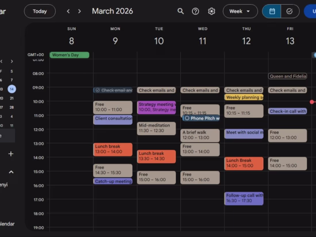 Cover image for Google Calendar Scheduling/Management 