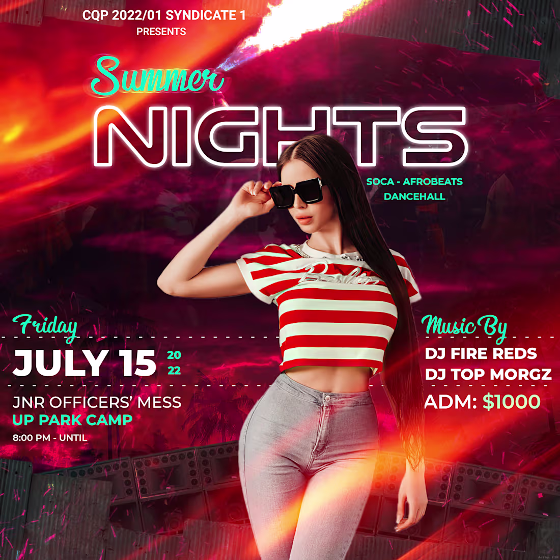 Cover image for Summer Nights Flyer Design 
