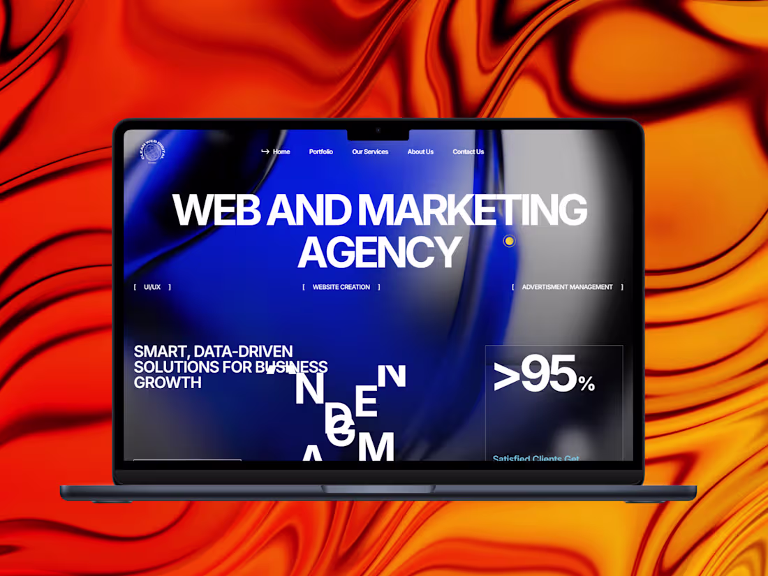 Cover image for Modern Agency Website based on Dubai