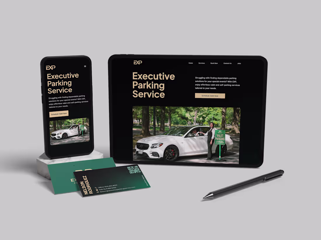 Cover image for Executive Parking Service | Brand & Web Redesign