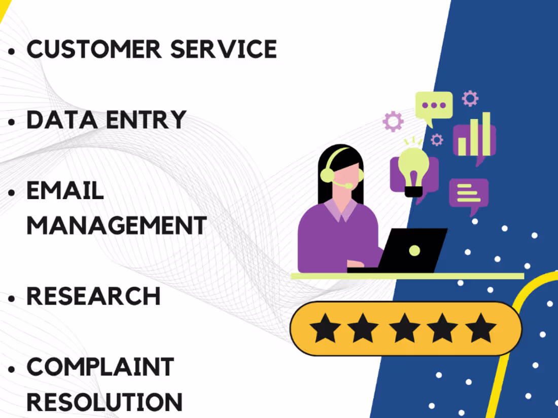 Cover image for CUSTOMER  SERVICE / VIRTUAL ASSISTANT