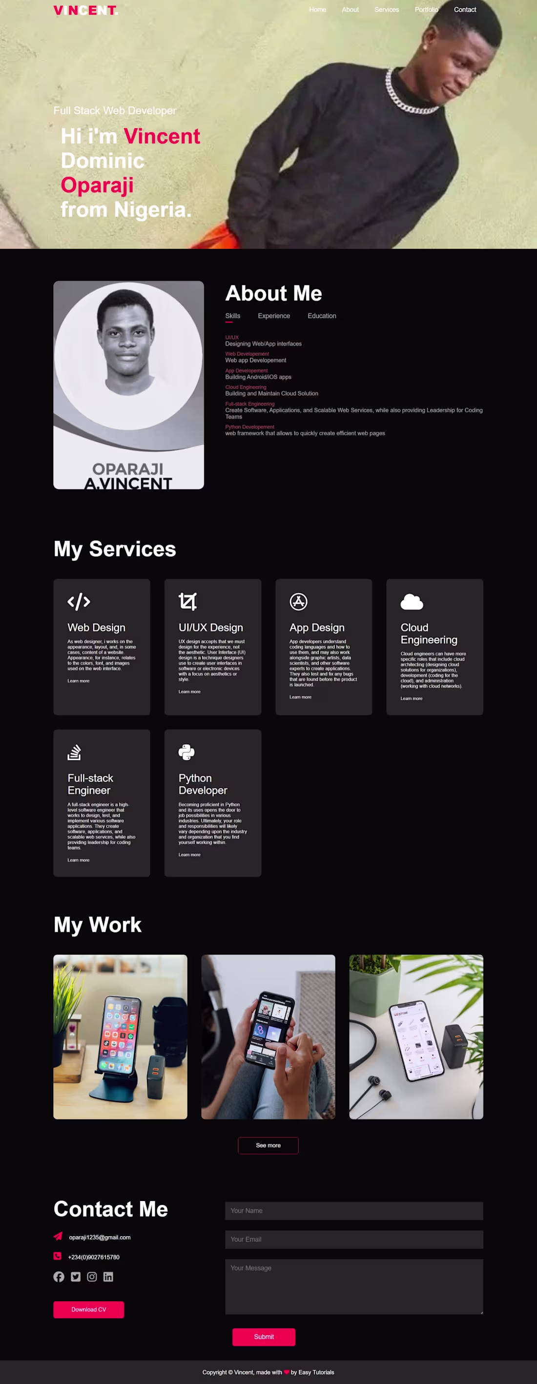Cover image for About This project is all about myself and my work, my-portf...