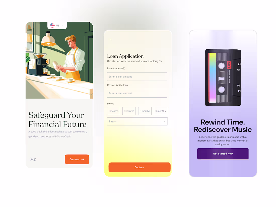 Cover image for Modern Mobile App UI/UX Designer