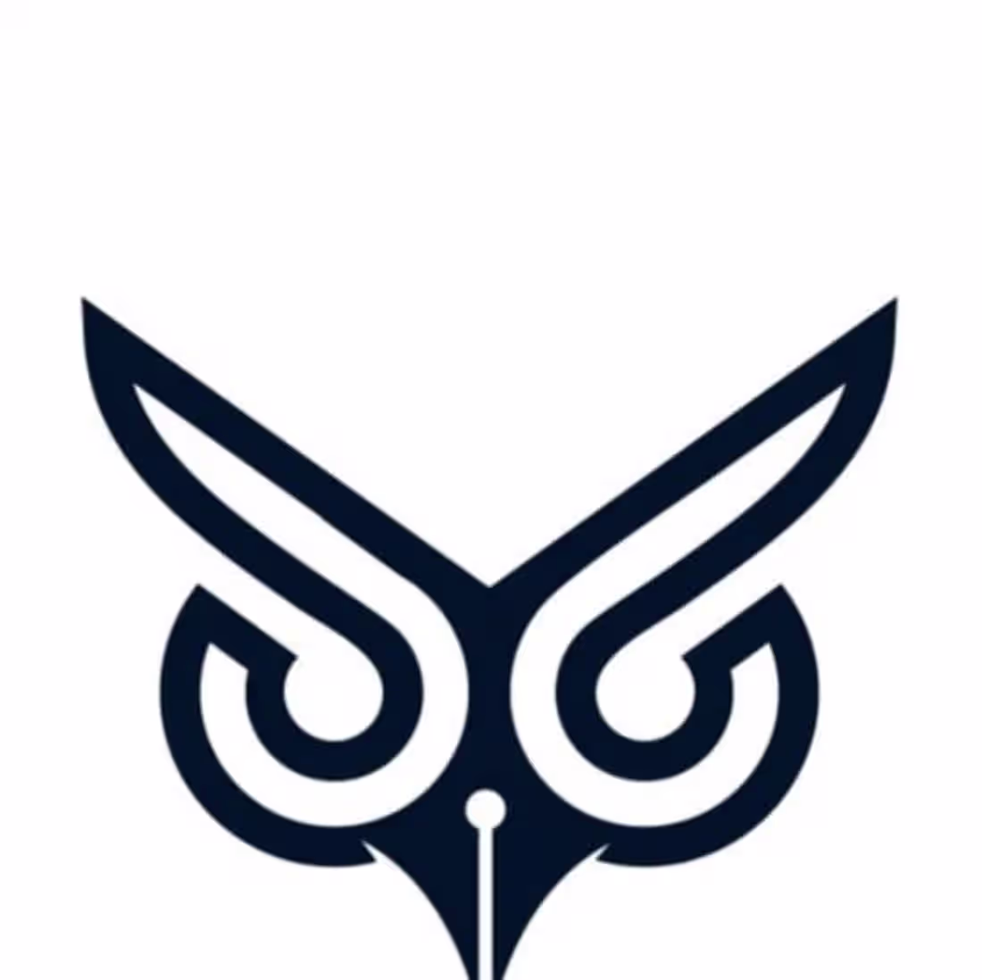 Cover image for Graphic Designer on Instagram: “owl + pen ,simpel logo design .…