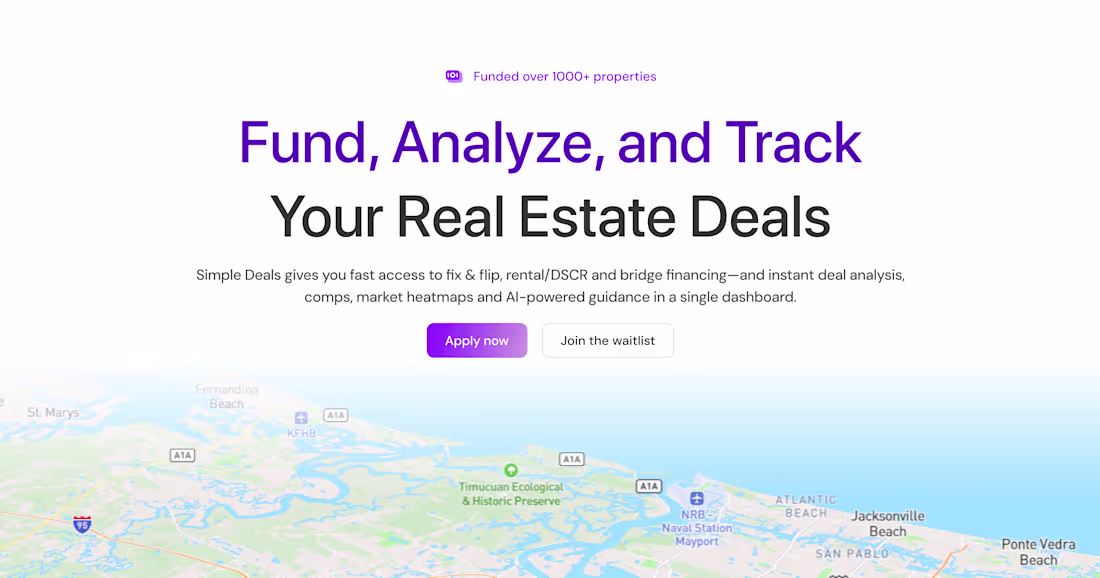Cover image for Interactive Landing Page for Real Estate Investors