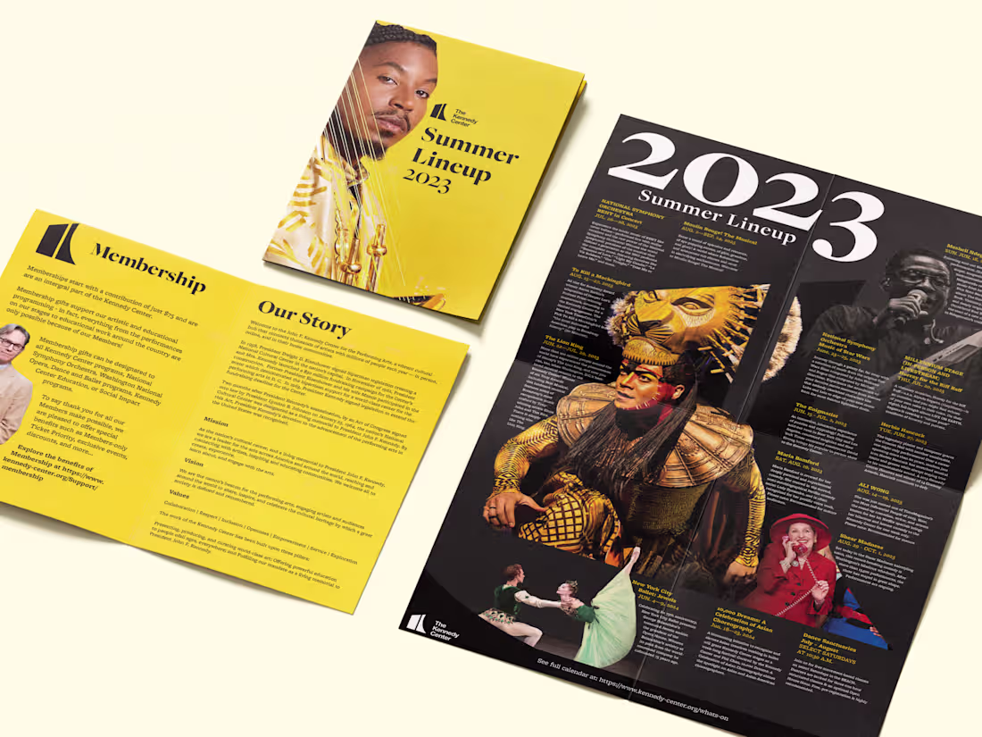 Cover image for A folded mail calendar featuring