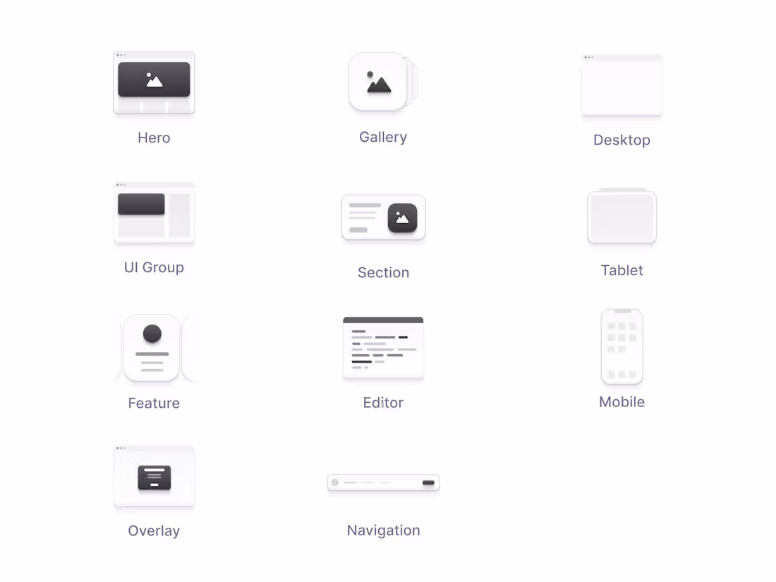 Cover image for Icons for a website builder I did this summer.