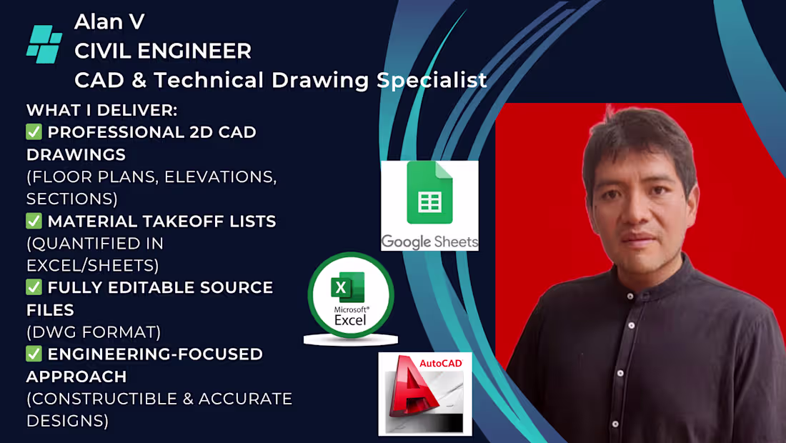 Cover image for Construction Cost Estimation & CAD Technical Drawings