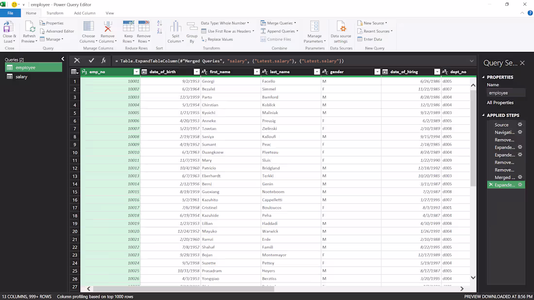 Cover image for Currently building an employee salary