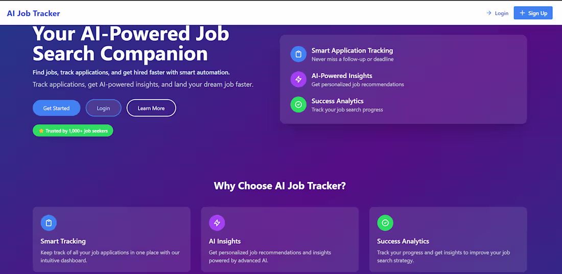 Cover image for AI Job Tracker Development