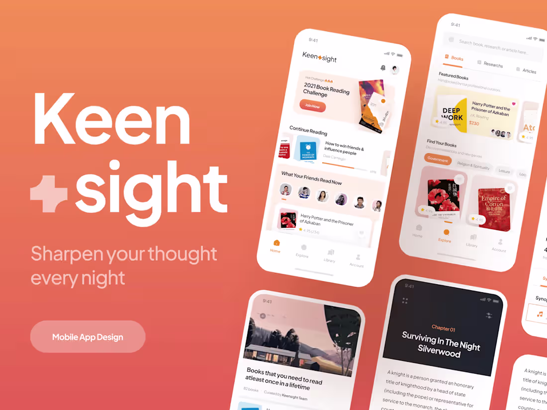 Cover image for Keenshight - Online Book App