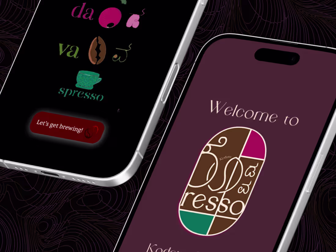 Cover image for Coffee App Welcome Screen Redesign: Simplified & Inviting