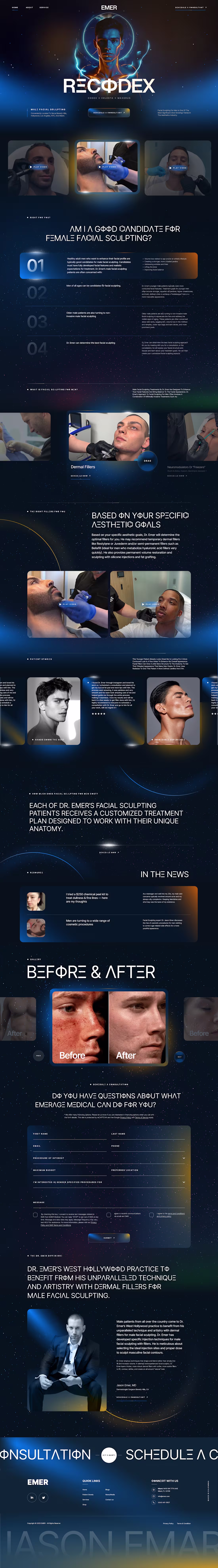 Cover image for I designed this website concept for EMER, a brand focused on...