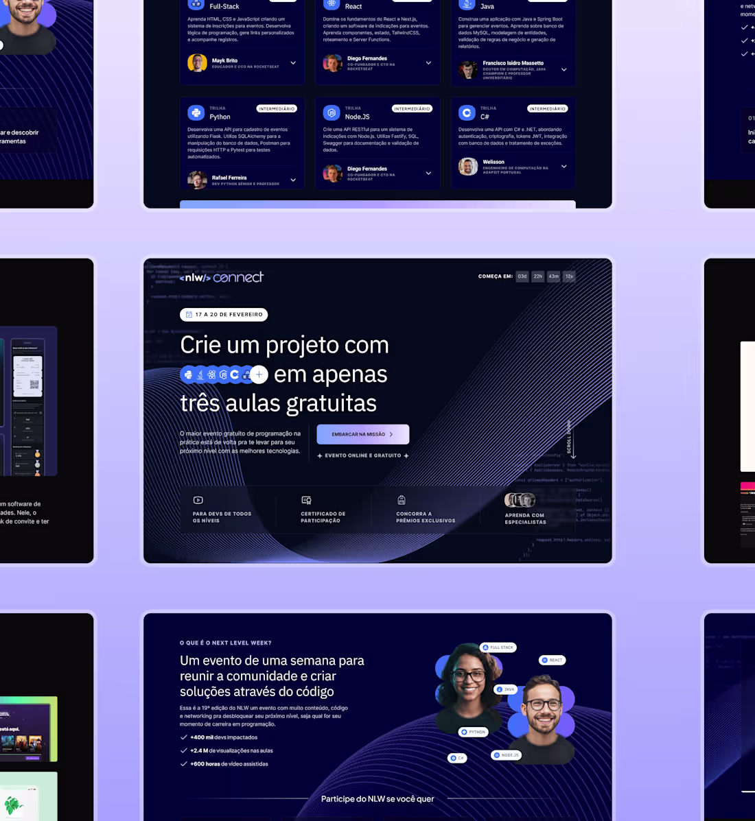 Cover image for NLW Connect ▪️ EdTech Launch Page