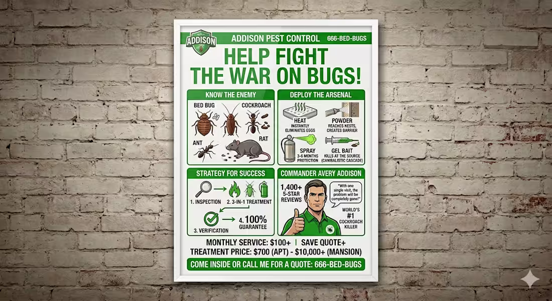 Cover image for ADDISON PEST CONTROL PROJECT 👨‍💻👍