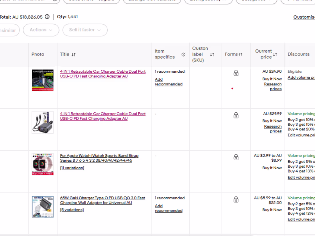 Cover image for eBay Product listings