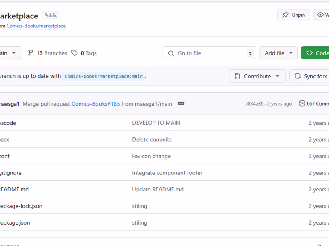 Cover image for comic marketplace