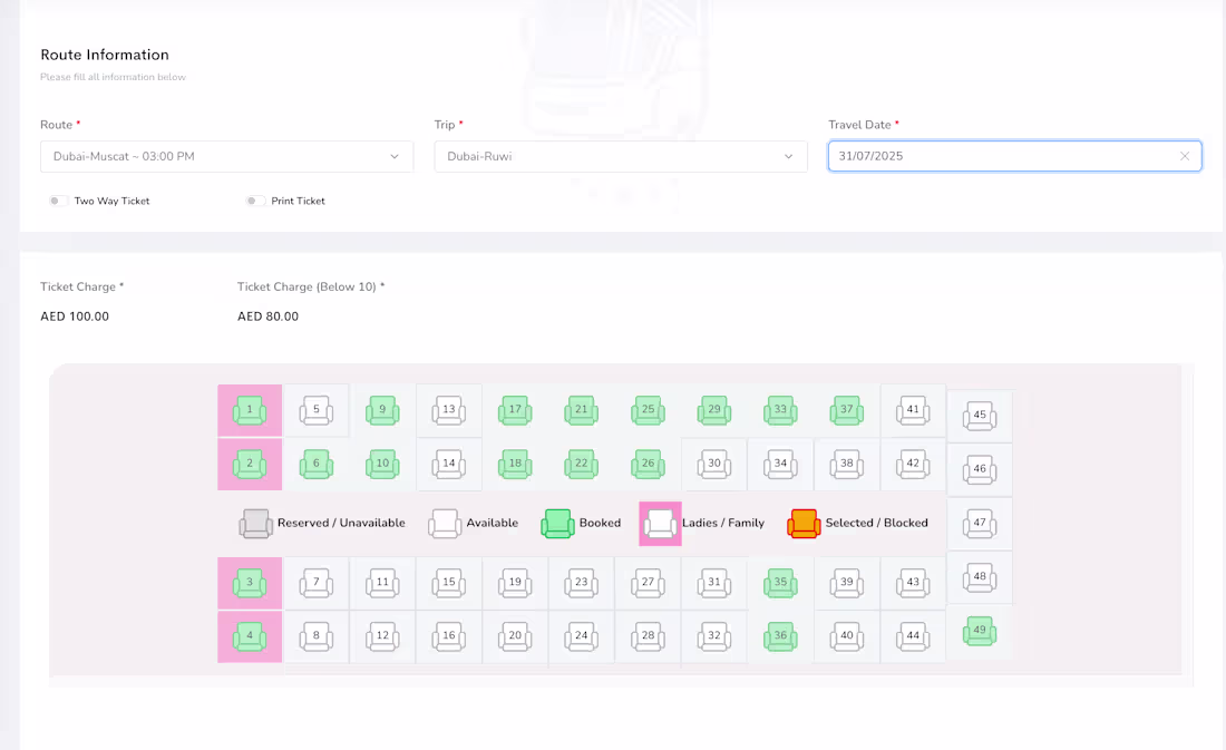 Cover image for Full‑Stack Developer – Transport Booking Portal (Oman <-> UAE)