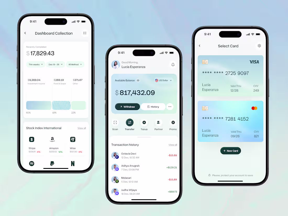 Cover image for Cruscott - Finance Dashboard Mobile