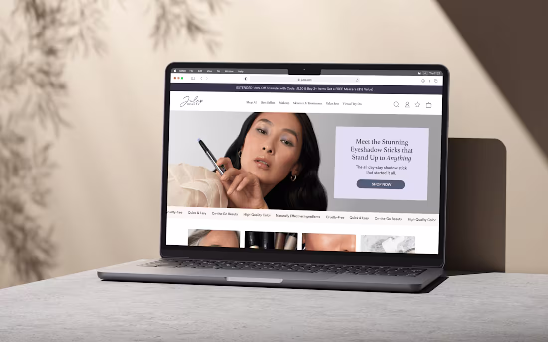 Cover image for Julep Homepage Redesign