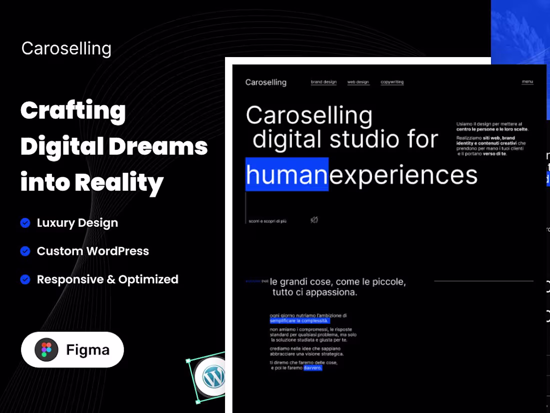 Cover image for Caroselling Digital Studio Landing Page