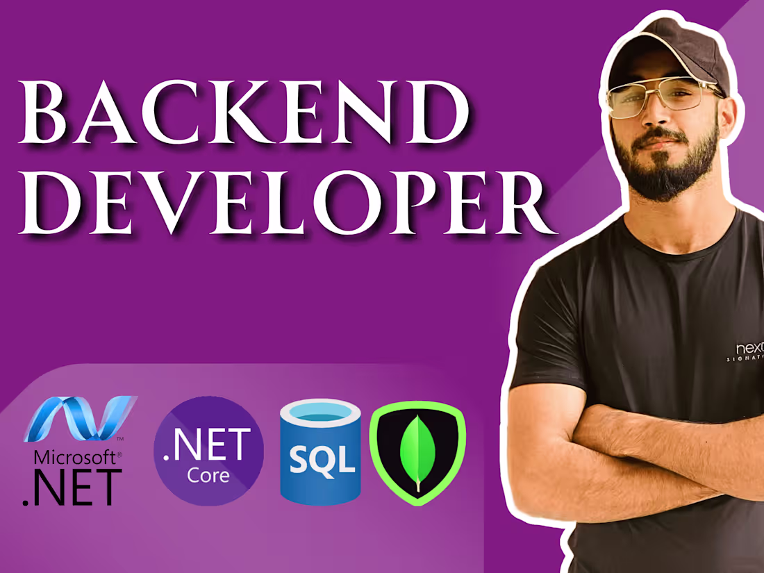 Cover image for Backend Development using ASP DotNet Core, SQL, MongoDB