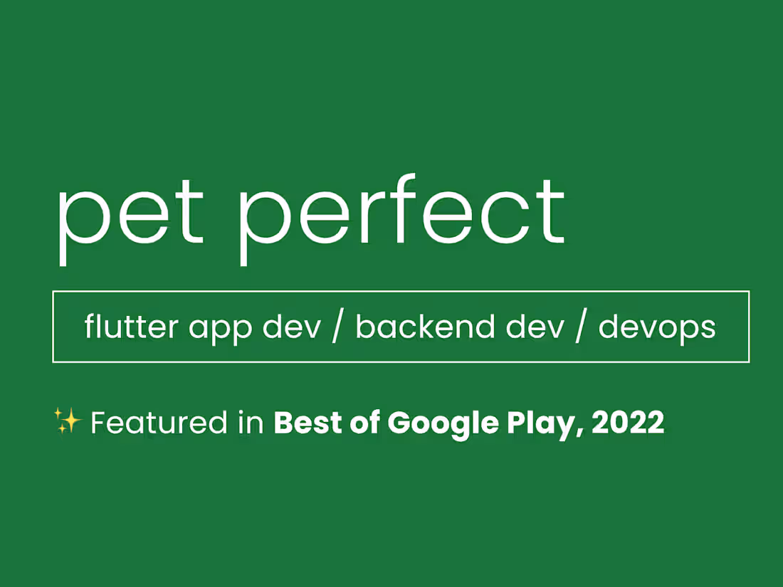 Cover image for Pet Perfect MVP 