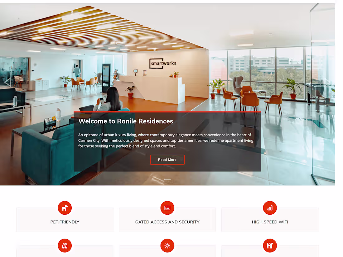 Cover image for Ranile Residences | A Website for an apartment.