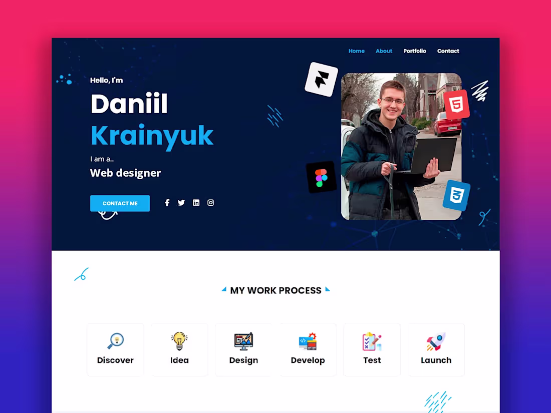 Cover image for My portfolio website