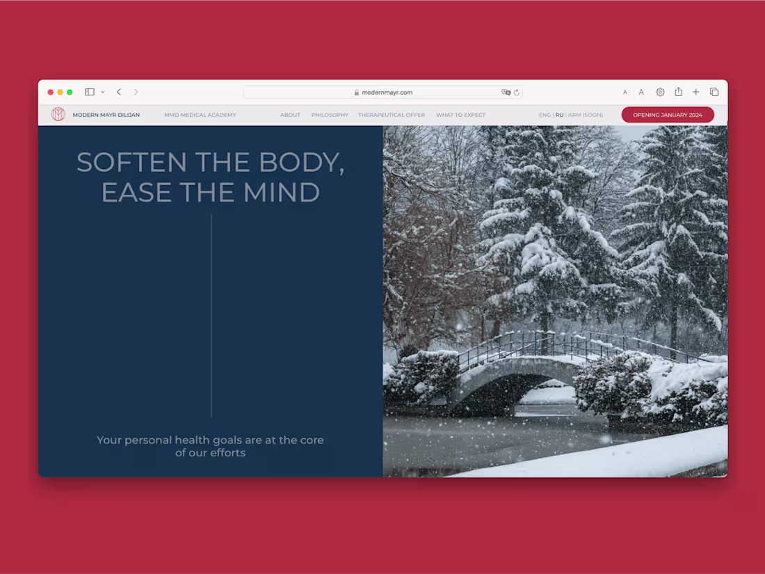 Cover image for Modern Mayr Dilijan | Web Design