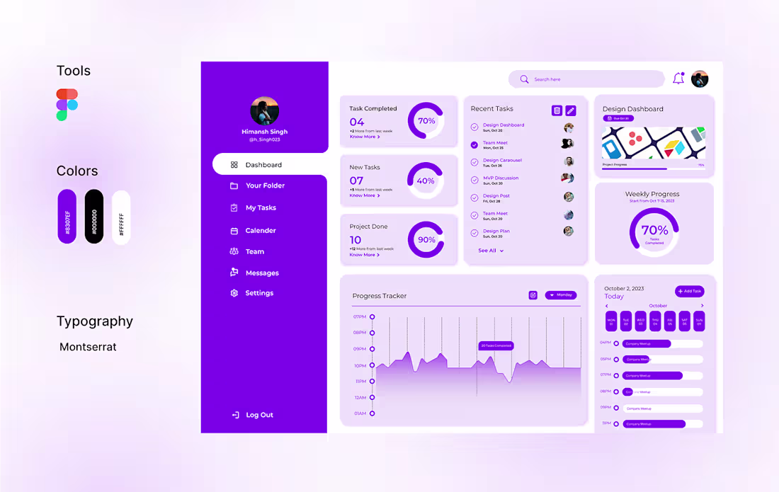 Cover image for Dashboard UI Design on Behance