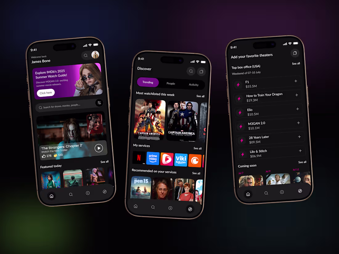 Cover image for Entertainment mobile app
