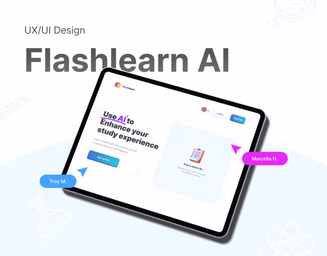 Cover image for Flashlearn Ai | Saas | UX/UI Design