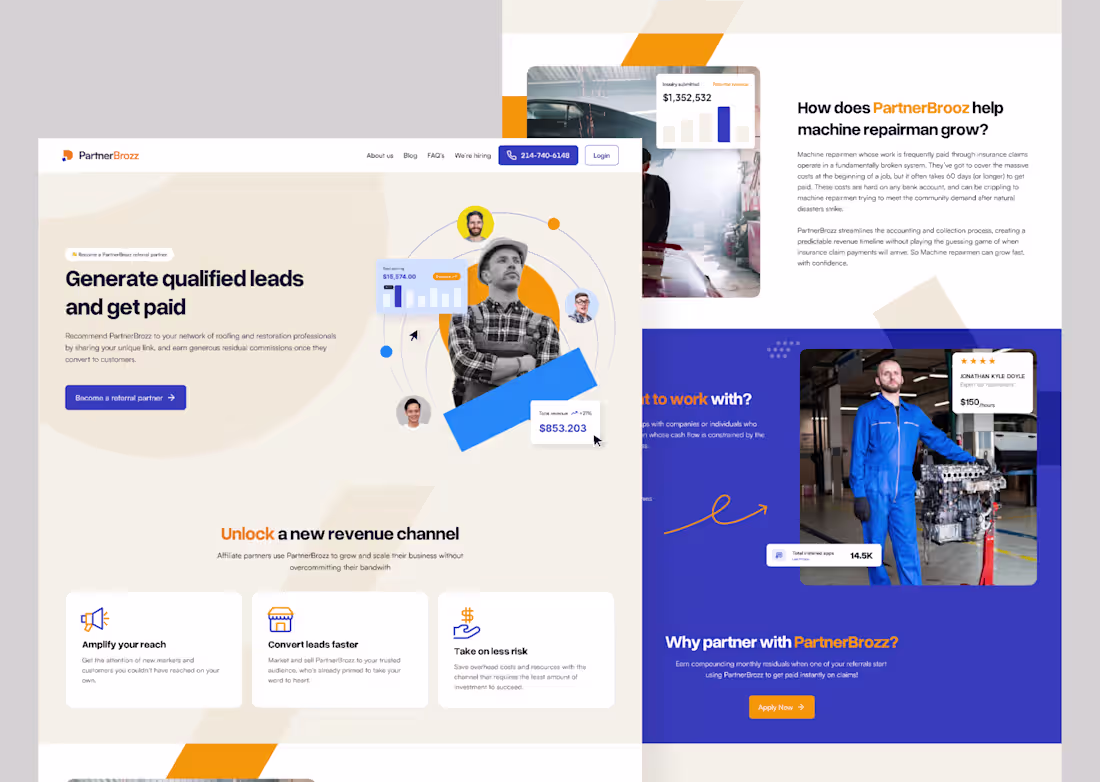 Cover image for PartnerBrozz - Affiliate Partner Page