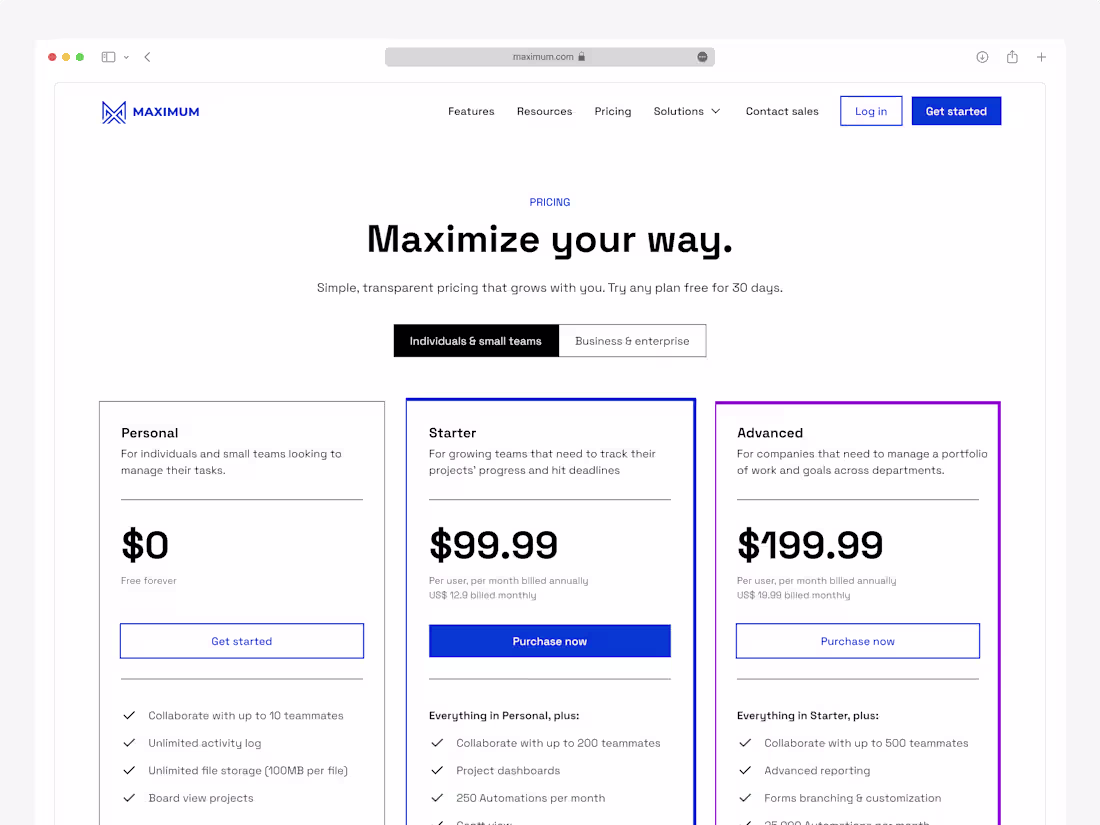 Cover image for Saas Pricing page
