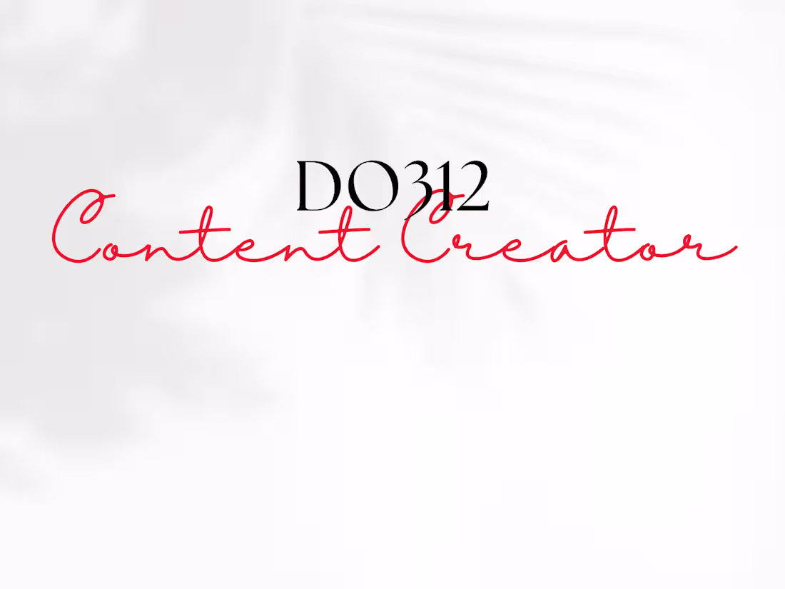 Cover image for Do312 Content Creator