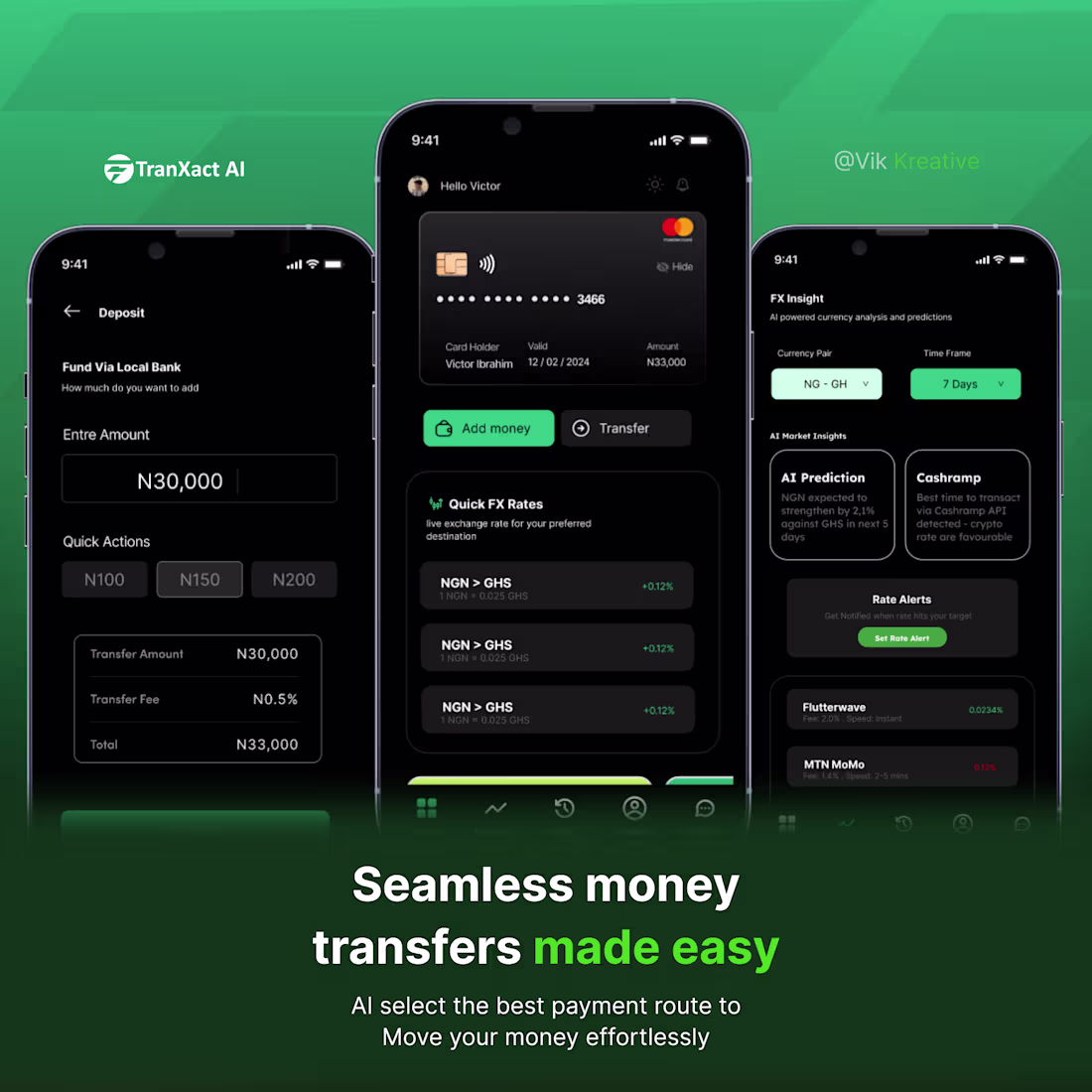 Cover image for Tranxact Ai Role: UI/UX Designer / Product Designer Tools: F...