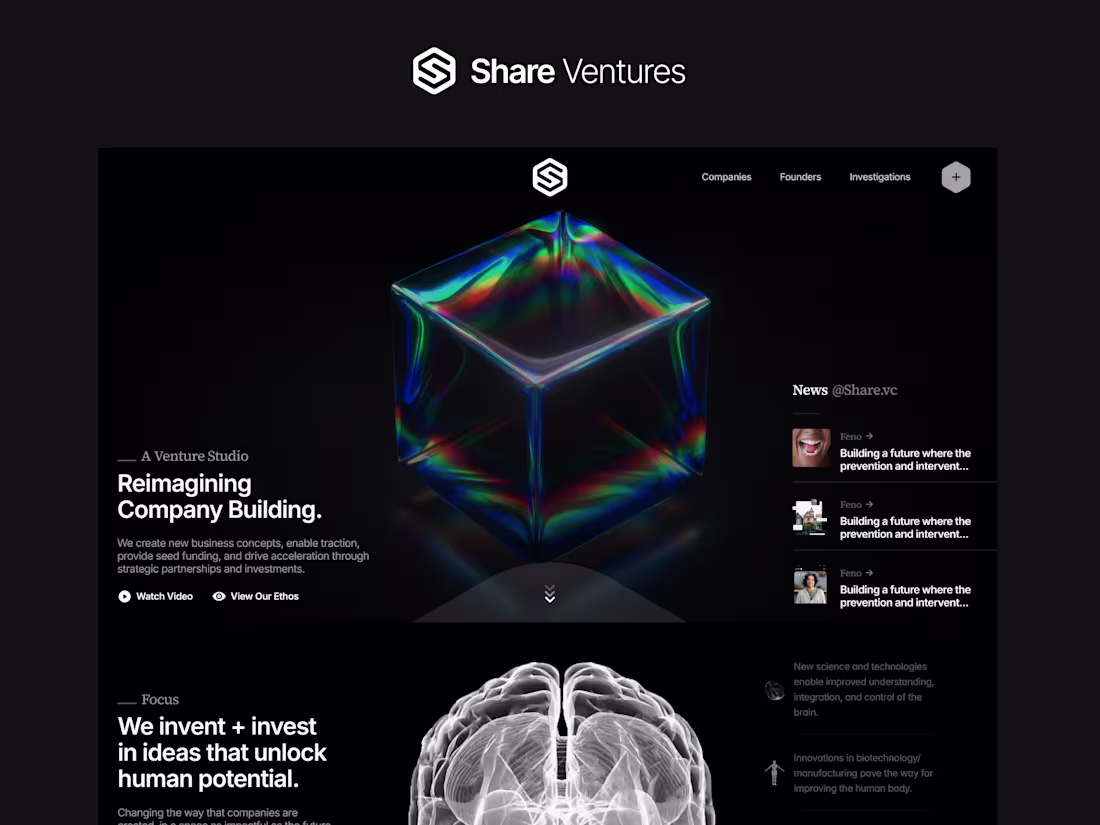 Cover image for ShareVC - Framer Landing Page