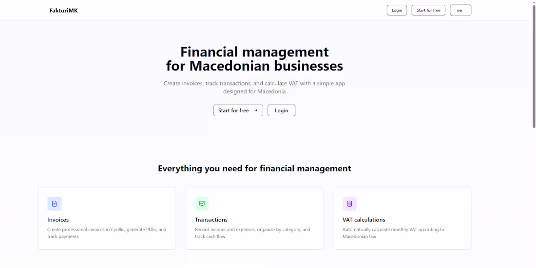 Cover image for Fakturi.mk (http://Fakturi.mk) – Invoice Generator A modern,...